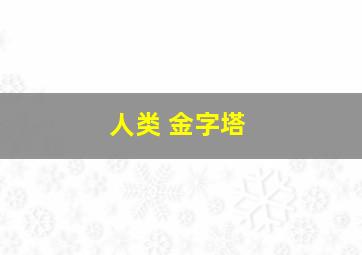 人类 金字塔